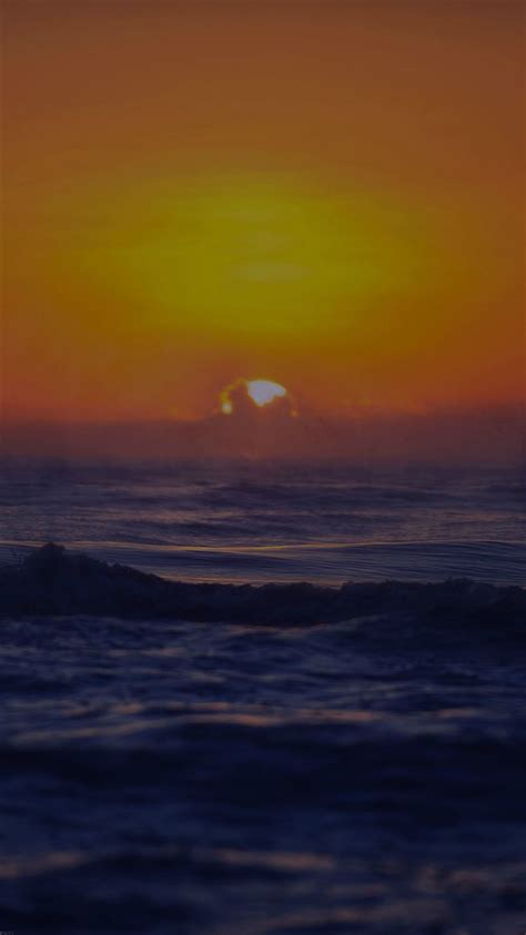 Sea Spray Dark Sunset Ocean Water Nature Iphone 8 Wallpapers Free Download