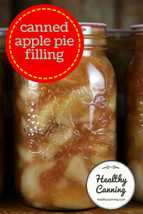 Process jars in water bath canner for 25 minutes. Canned Apple Pie Filling - Healthy Canning