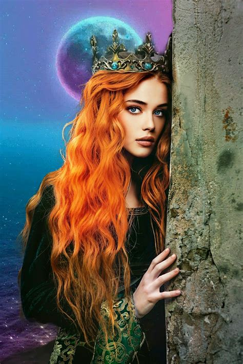 ginger princess in 2022 fantasy art women queen aesthetic digital art girl