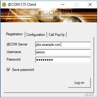 Mit computer telephony integration (cti) erhalten sie die möglichkeit, telefone von ihrem im folgenden erhalten sie eine einrichtungshilfe zur konfiguration des phonesuite cti client. @COM CTI Client | @COM