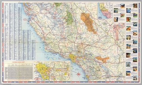South Half Road Map Of California David Rumsey Historical Map