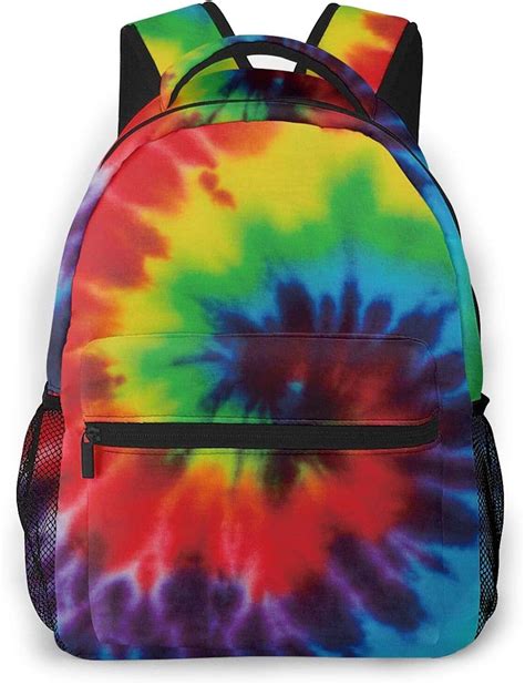 Backpack For Men Women Amazing Colorful Tie Dye Casual Daypack Travel