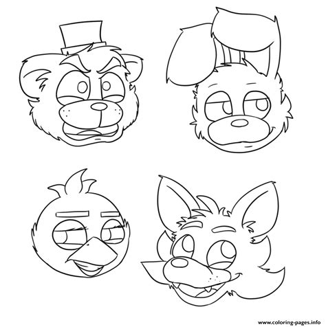 Foxy Five Nights At Freddys Coloring Pages Coloring Pages