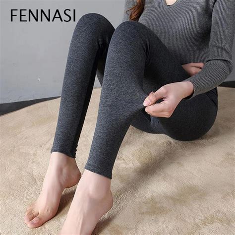 Fennasi Spring And Autumn Cotton Women Tights High Waist Warm Stockings Solid Female Standard