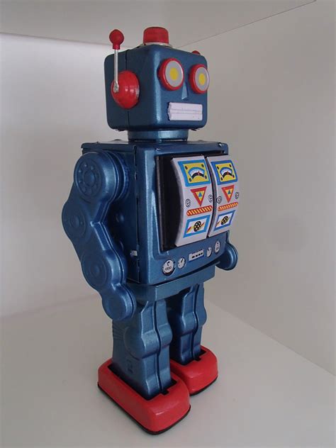 Electron Tin Toy Robot Blue Toys For Tweens
