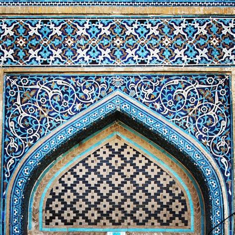 Islamic Art Gallery On Instagram Persian Tile Work Head Of Entrance Jameh Mosque Of Varzaneh