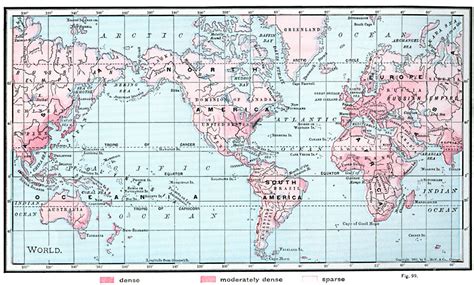 World Map Of Population Density