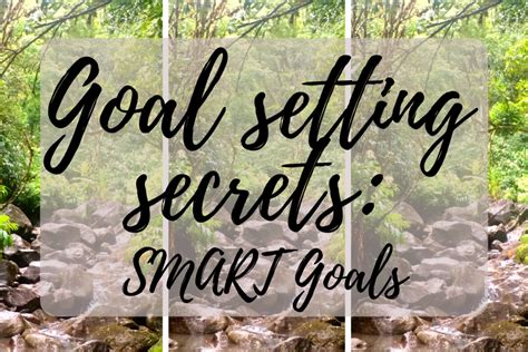 Goal Setting Secrets Smart Goals The Chaos Coach