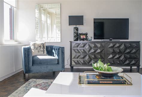 Boston Glam Apartment Condo Living Room Portfolio Design Condo Living