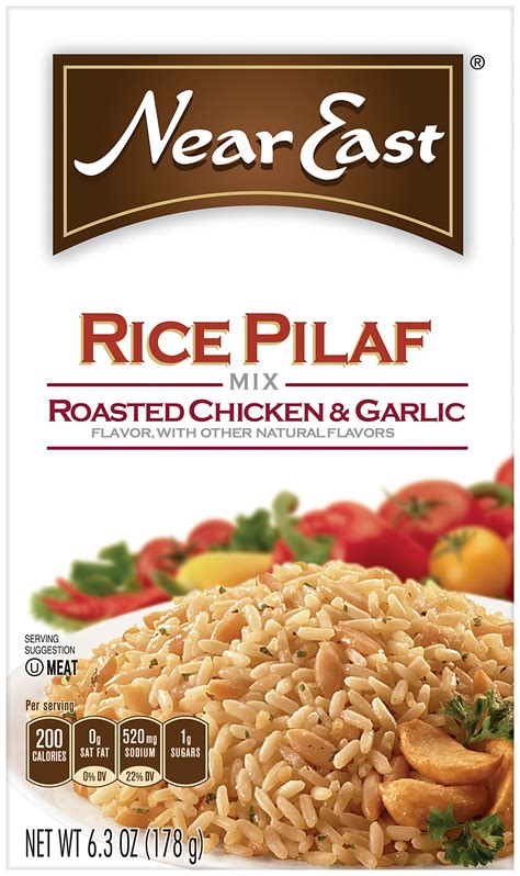 Near East Rice Pilaf Mix Roasted Chicken Garlic Pack Of 12 B Free