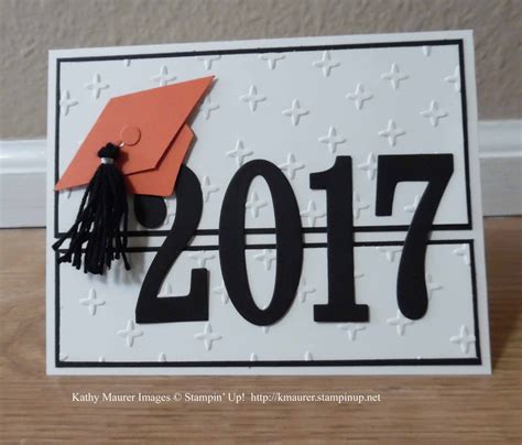 Graduation Card Made With Stampin Ups Large Numbers Framelits And