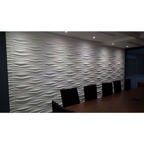 246 X 315 Bamboo Fiber Wall Panelings In White Wall Paneling