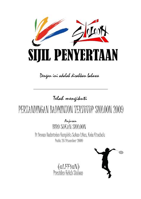 Maybe you would like to learn more about one of these? HAZA PIALA: TEMPAHAN SIJIL