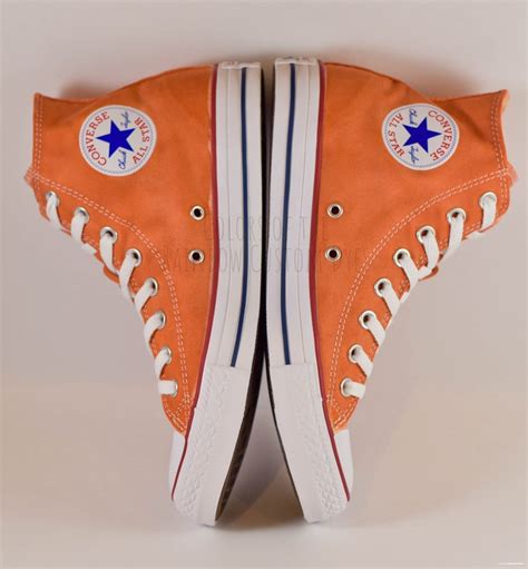 Custom Dyed Burnt Orange Converse All Star High Top Shoes Etsy