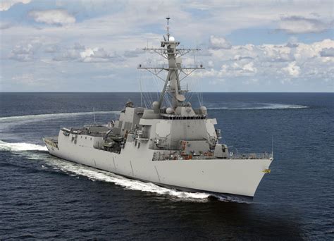 Us Navy Launches First Flight Iii Guided Missile Destroyer The