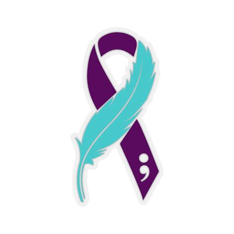 Suicide Sticker Purple & Teal Suicide Awareness Suicide | Etsy
