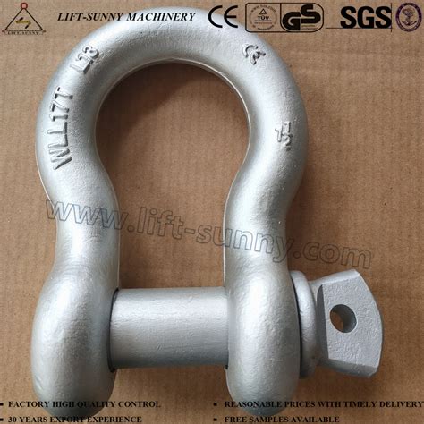 1 1 2 Dacromet Surface G209 Drop Forged Screw Pin Anchor Shackles China Bow Shackle And Chain