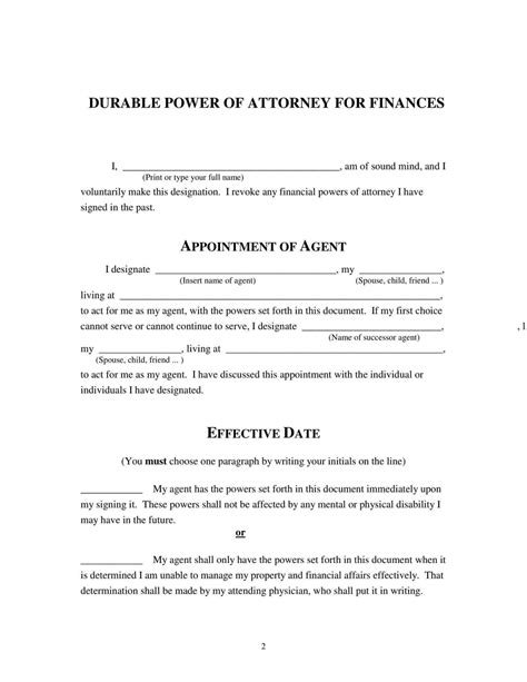 Free Colorado Power Of Attorney Forms 10 Types Pdf Word Eforms Vrogue