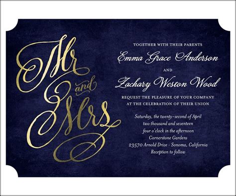 It's so important that your wedding invite makes an impact. 10 Super Cool And Stylish Navy Blue Wedding Invitations