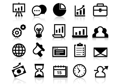 Business Grow Up Icons Vector 121163 Vector Art At Vecteezy