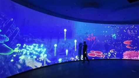 Curved Screen Large Screen Immersive Interactive Wall Projection Youtube