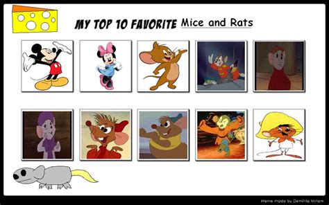 Top 10 Favorite Mice By Brazilianferalcat On Deviantart