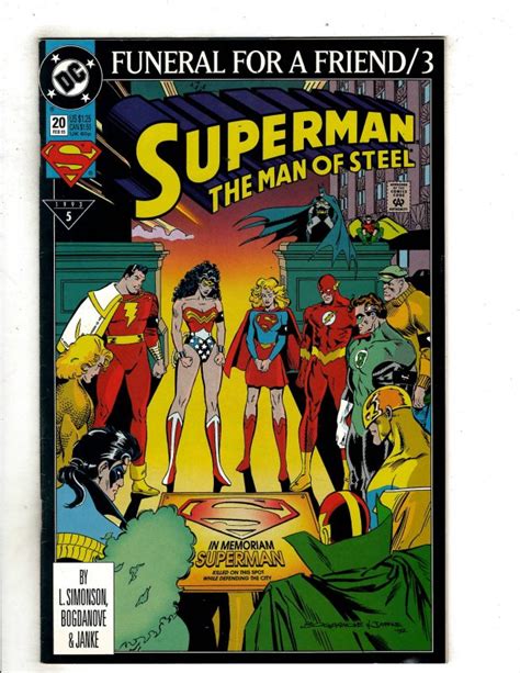 Superman The Man Of Steel 20 1993 Yy9 Comic Books Modern Age