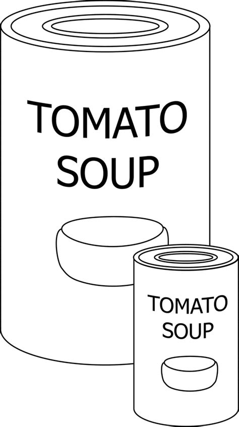 Soup Can Cylinders Clipart Etc Cliparts Co