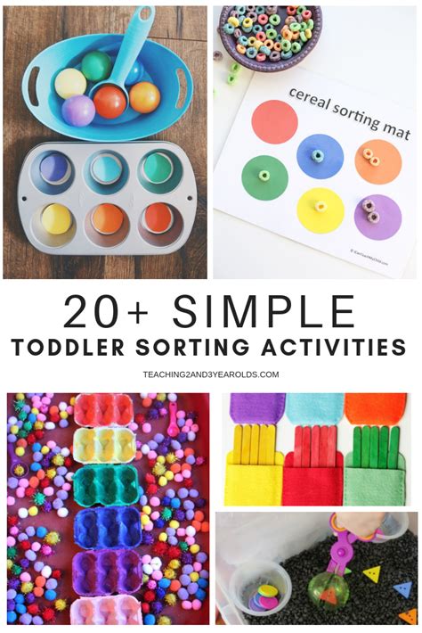 This Collection Of Simple Toddler Sorting Activities Are A Fun Addition