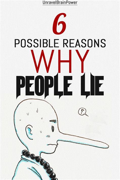 6 possible reasons why people lie why people lie people lie why lie