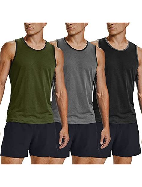 Buy Coofandy Mens Workout Tank Tops 3 Pack Gym Shirts Muscle Tee