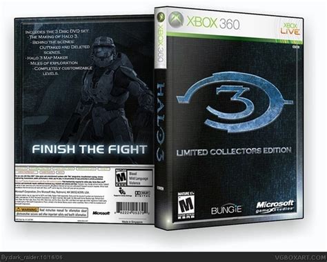 Halo 3 Limited Collectors Edition Xbox 360 Box Art Cover