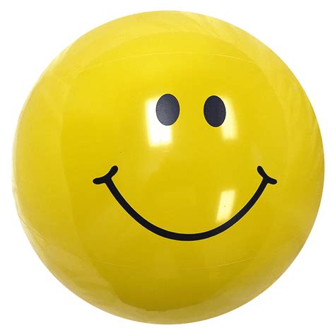 Largest Selection Of Beach Balls 16 Inch Solid Yellow Smiley Beach Balls