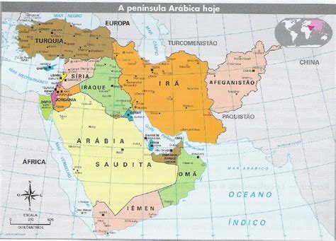 Mapa Político Oriente Medio