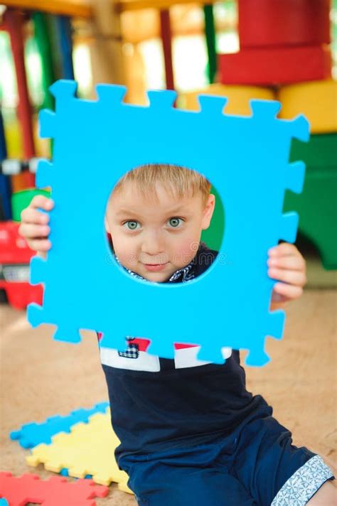 A Modern Children Playground Indoor Park With Toys Stock Image Image