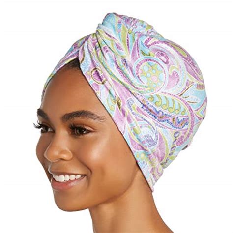 Turbie Twist Microfiber Hair Towel Wrap Purple Paisley Nedysia