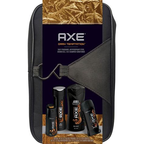 Axe Dark Temptation Bath And Body T Set With Toiletry Bag