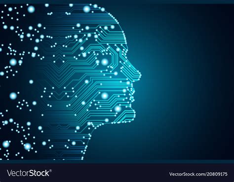Big Data And Artificial Intelligence Concept Vector Image