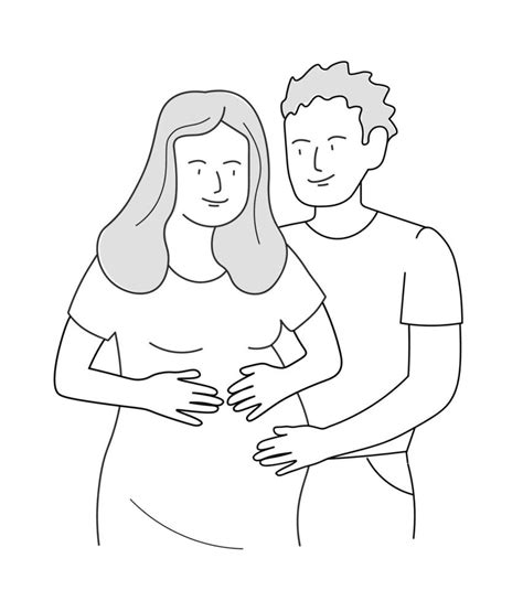 Agregar 72 Papa Y Mama Embarazada Dibujo última Vn