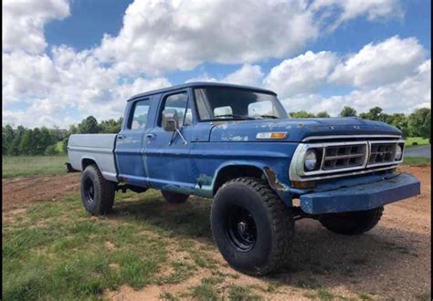 RARE CREW CAB SHORT BED 4X4 v8 Manual - Classic Ford F-250 1971 for sale