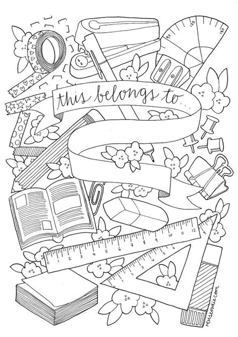 Pin by Lisandra on ** Coloriages | School binder covers, School book