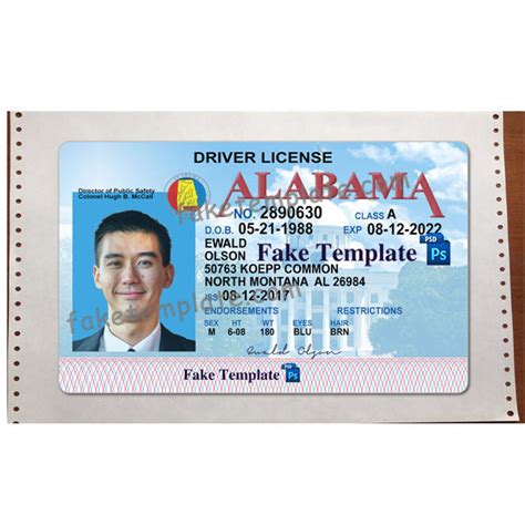 How To Edit Alabama Driver License Template Psd Fake