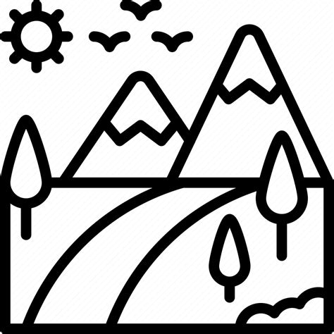 Landscape Land Terrain Mountain Icon Download On Iconfinder