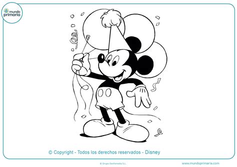 Dibujos de Mickey Mouse para Colorear Imprimir