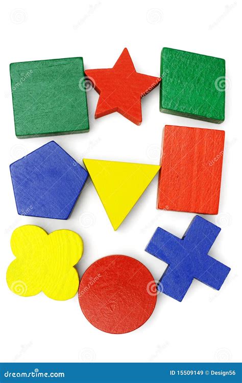 Colorful Geometric Blocks Stock Image Image Of Hexagonal 15509149