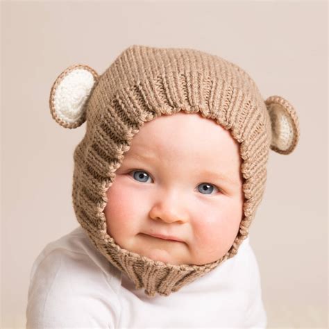 Hand Knitted Baby Bear Hats By Attic