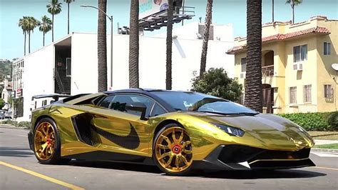 La Rutilante Lamborghini Aventador Sv Roadster De Chris Brown Video