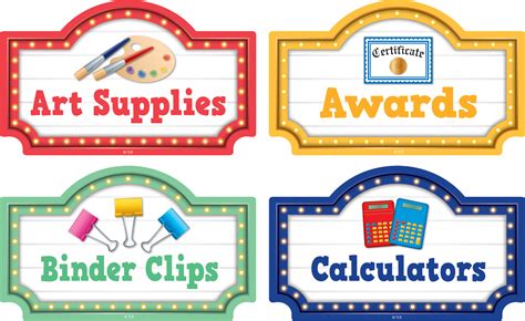 Marquee Supply Labels Tcr3564 Teacher Created Resources