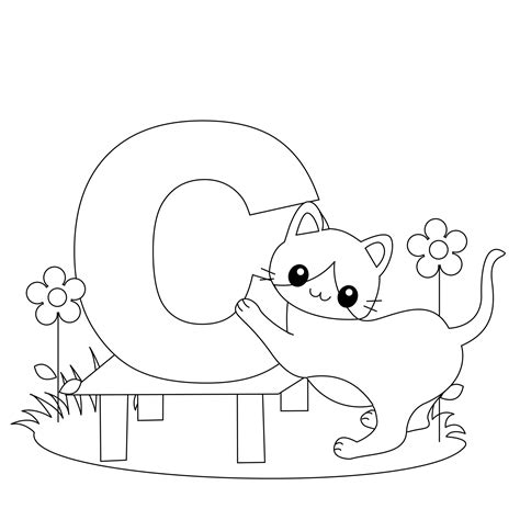 Letter c coloring pages to download and print for free