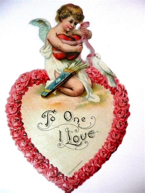 Vintage Valentine Card Victorian Valentine Card Vintage Valentine